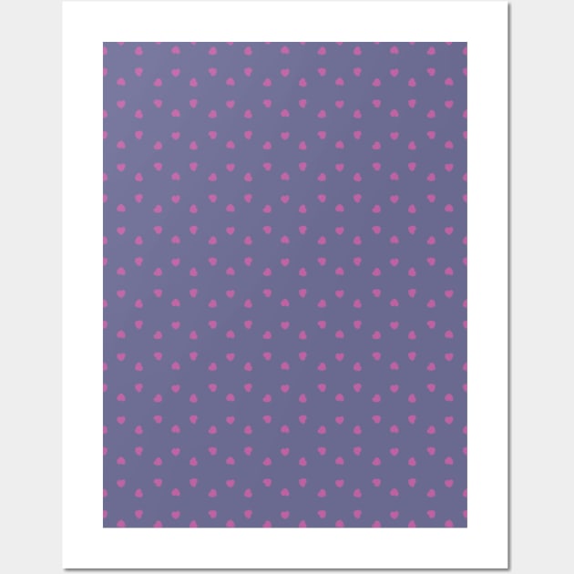 Dainty Pink Hearts Wall Art by AmyMinori